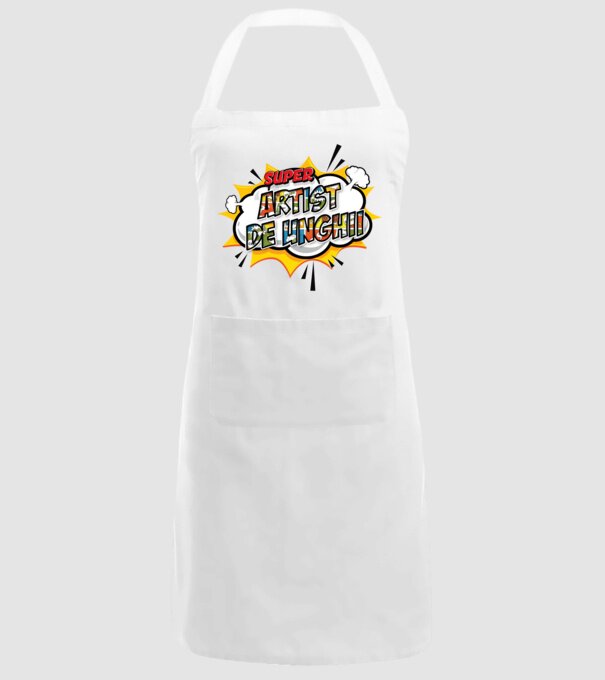 Super Artist de unghii model alb pe tricou
