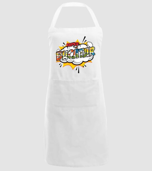 Super Bucătar model alb pe tricou