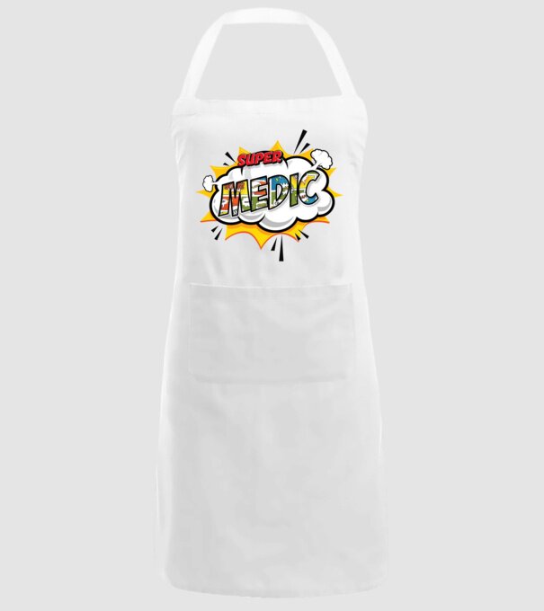 Super Medic model alb pe tricou