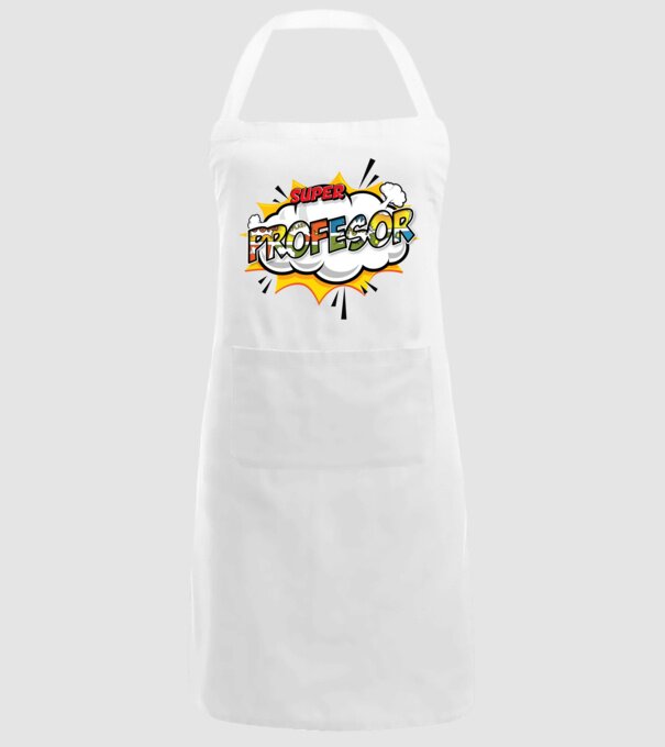 Super Profesor model alb pe tricou