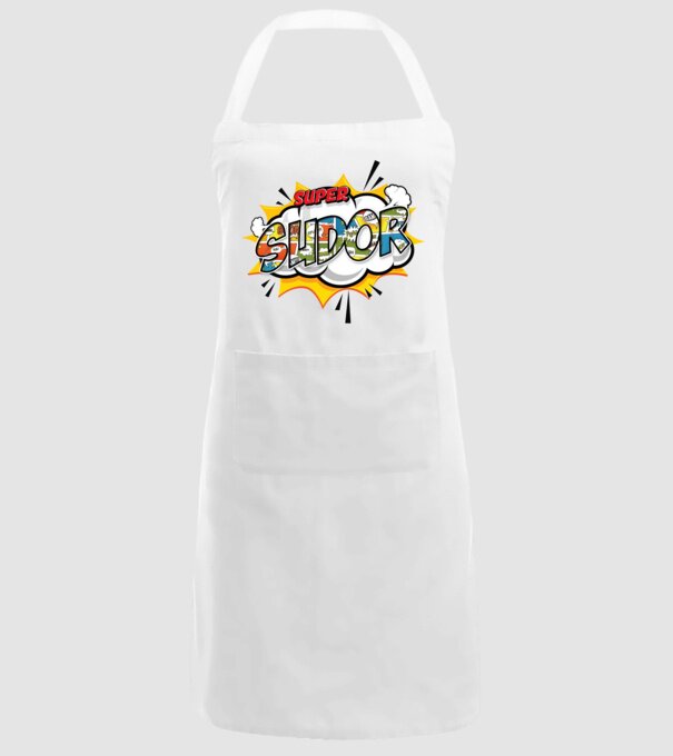 Super Sudor model alb pe tricou
