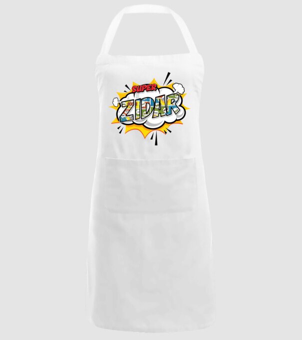 Super Zidar model alb pe tricou
