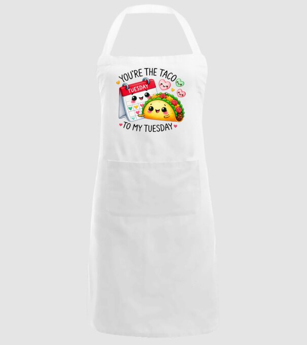 Taco to my Tuesday model alb pe tricou