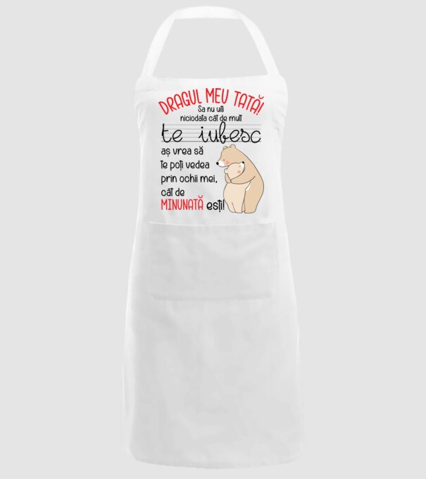 Tată Cât de minunat ești model alb pe tricou