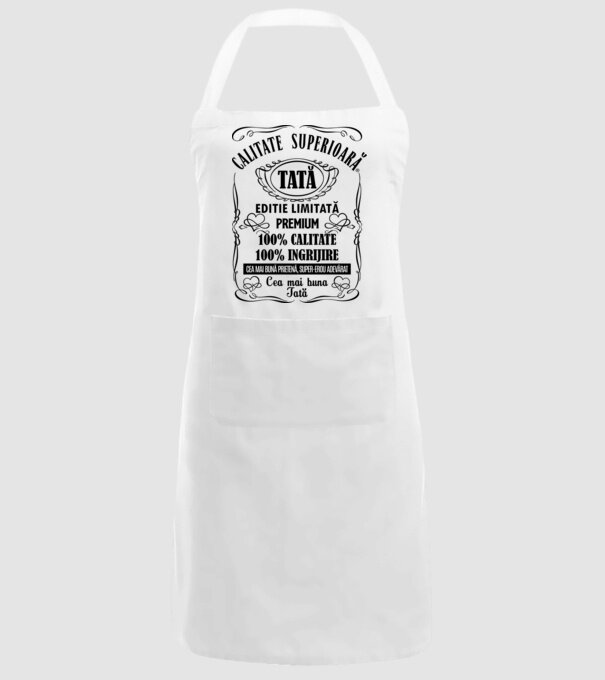 Tată Premium - ediție limitată premium model alb pe tricou