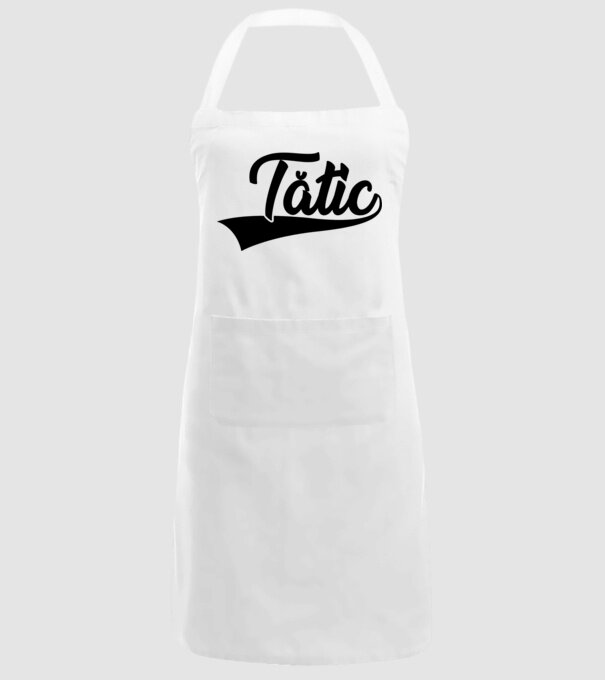tătic model alb pe tricou