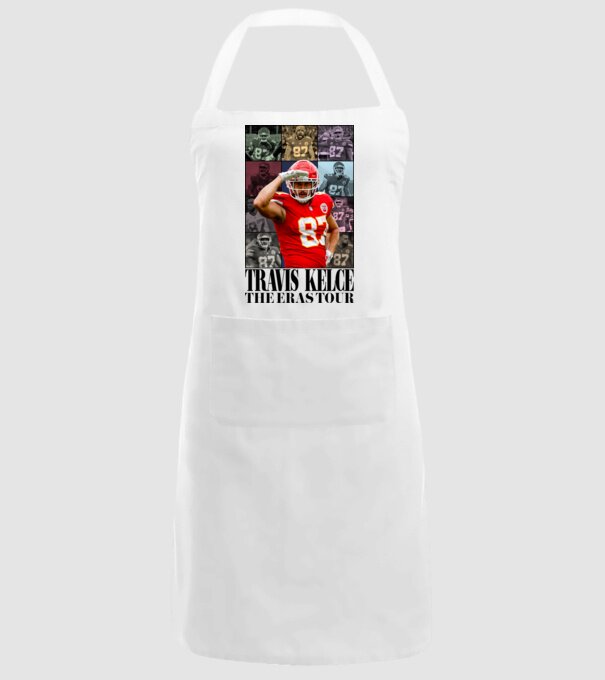 Taylor Swift Eras Travis Kelce model alb pe tricou