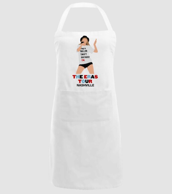Taylor Swift The Eras Tour Nashville 2 model alb pe tricou