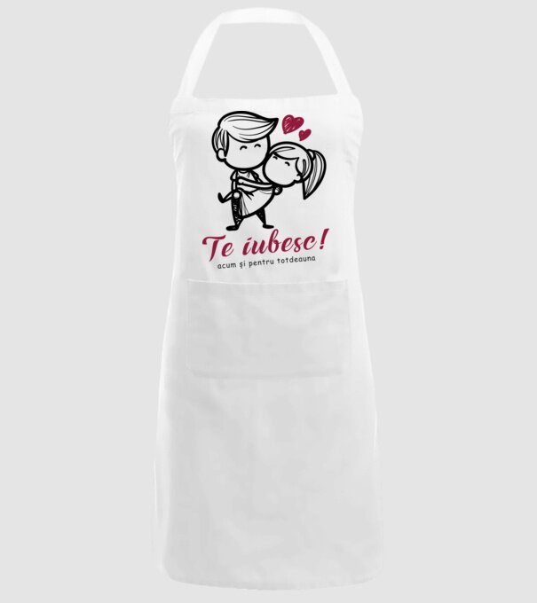 te iubesc! model alb pe tricou