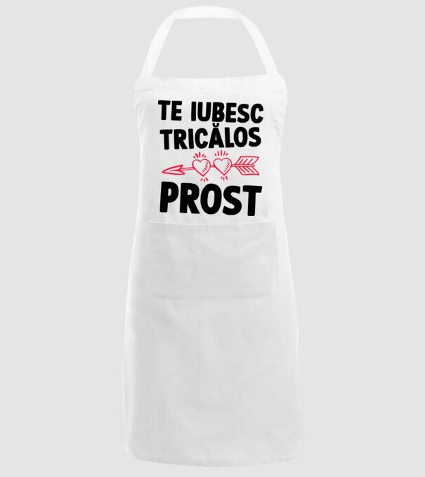 Te iubesc, ticălos prost model alb pe tricou