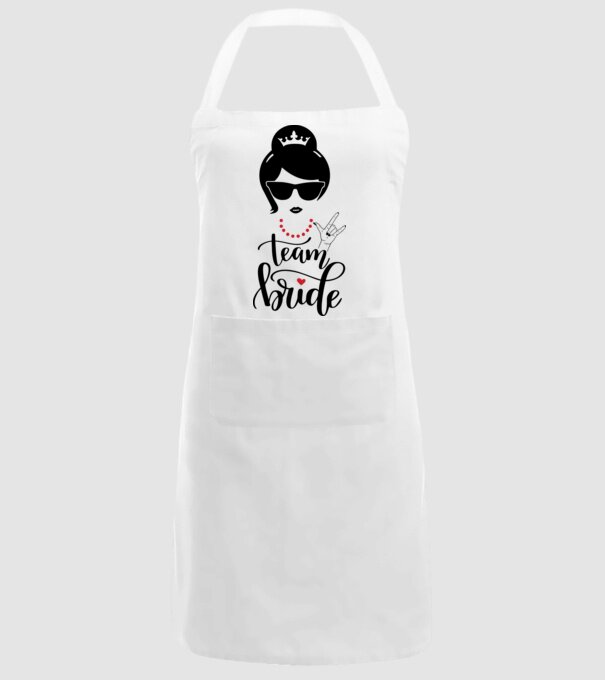 Team Cool Bride model alb pe tricou