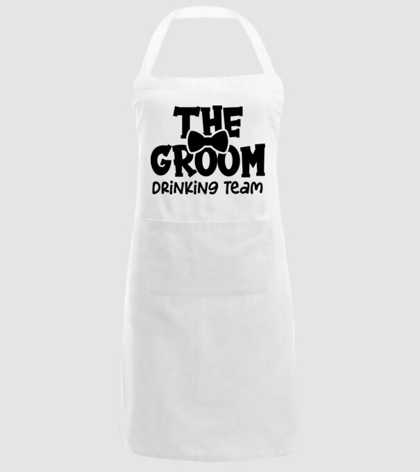 The Groom model alb pe tricou