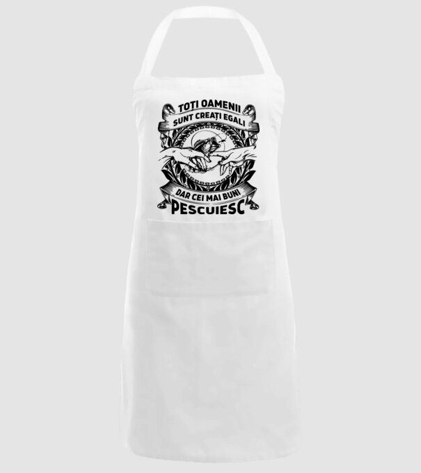 toți oamenii sunt creați egali, dar cei mai buni pescuiesc model alb pe tricou