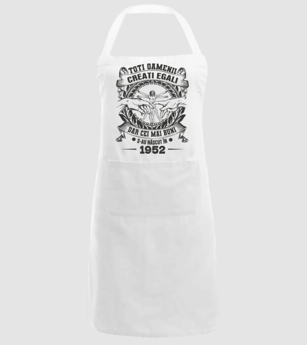 Toți oamenii sunt creați egali, dar cei mai buni s-au născut în 1952 model alb pe tricou