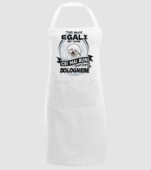 Toți sunt egali, dar numai cei mai buni devin stăpâni de bolognese model alb pe tricou
