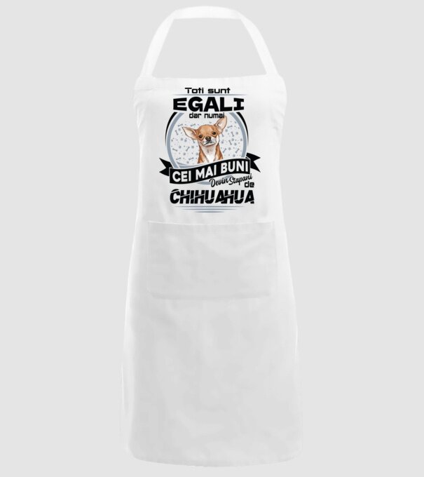 Toți sunt egali, dar numai cei mai buni devin stăpâni de chihuahua model alb pe tricou