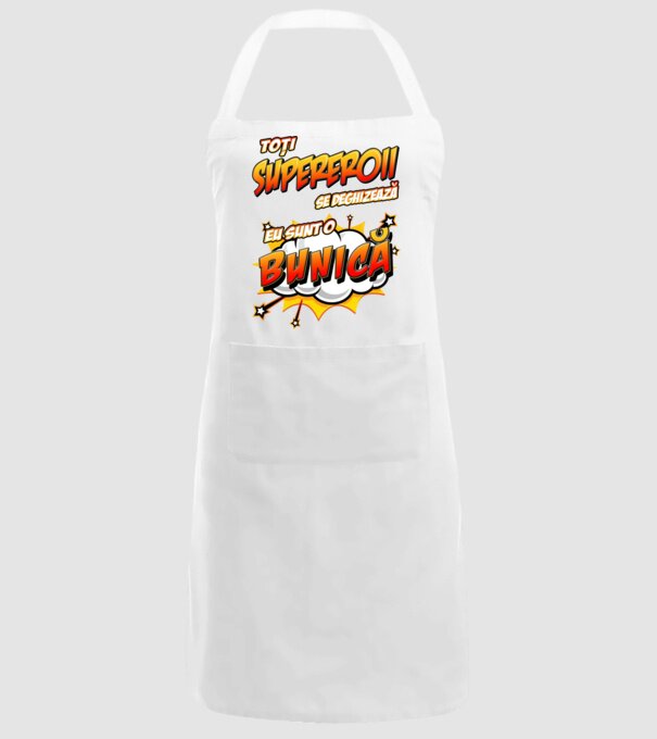 Toți supereroii se deghizează, eu sunt o bunică model alb pe tricou