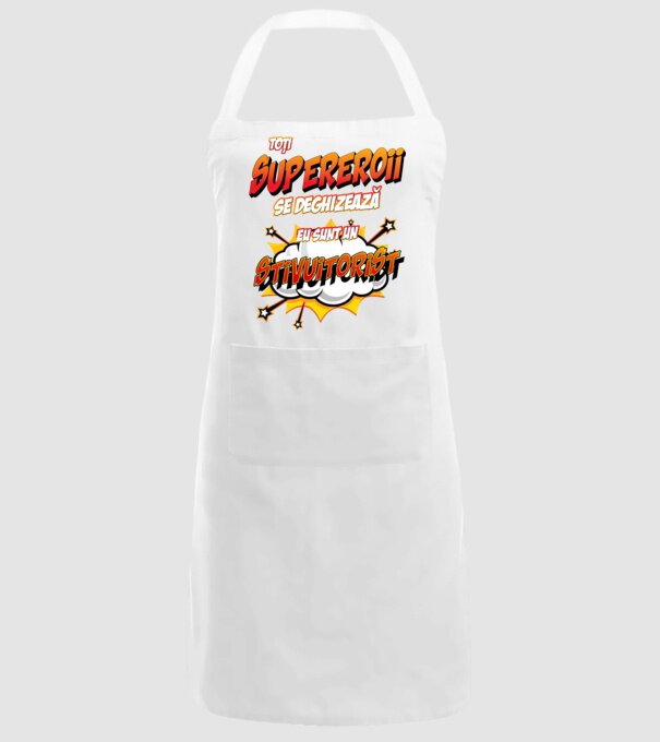 Toți supereroii se deghizează, eu sunt un stivuitorist model alb pe tricou