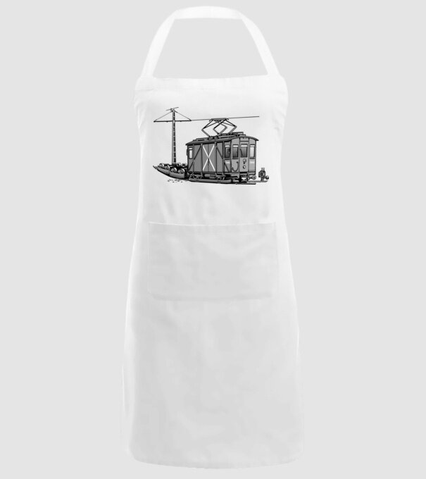 Trenuri model alb pe tricou