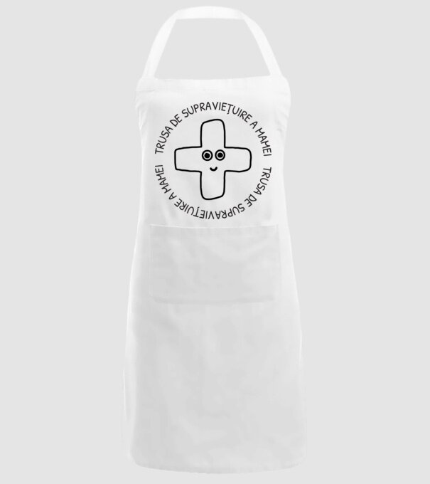 Trusa de supraviețuire a mamei model alb pe tricou