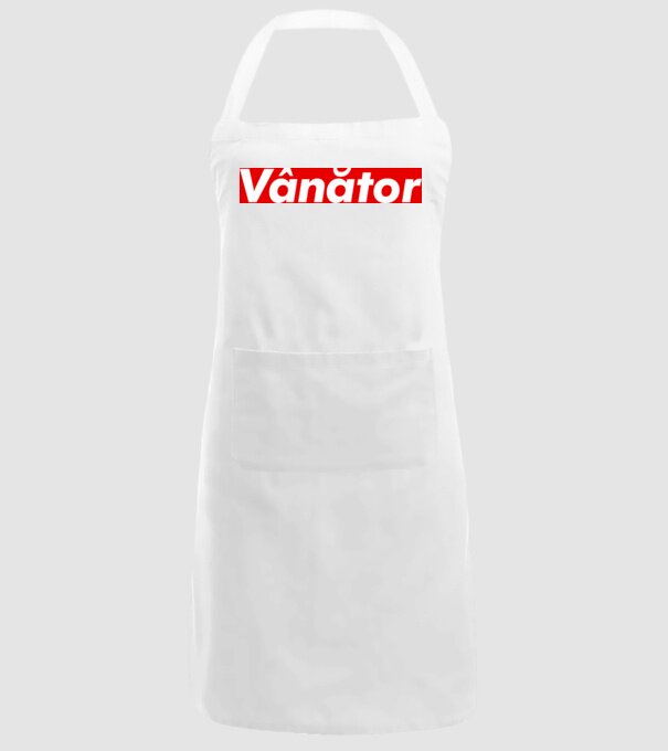 vânător model alb pe tricou