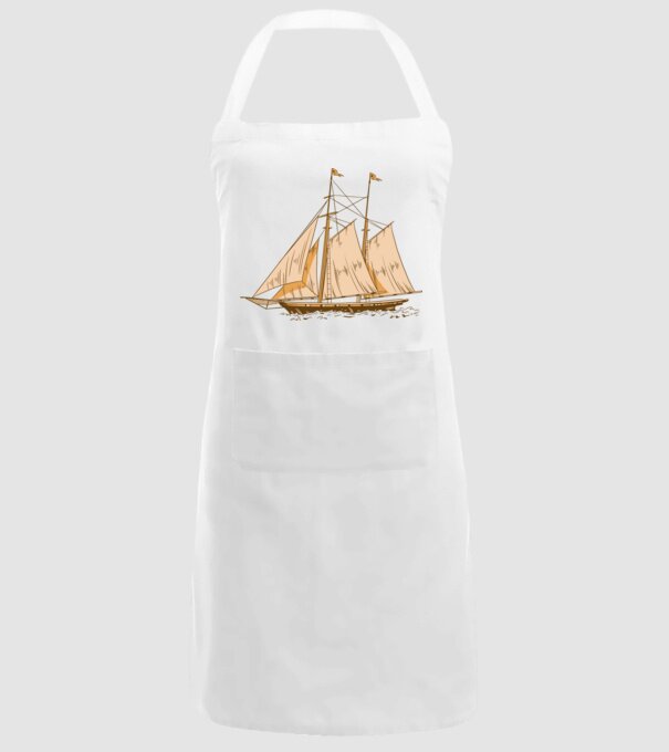 Vapoare model alb pe tricou