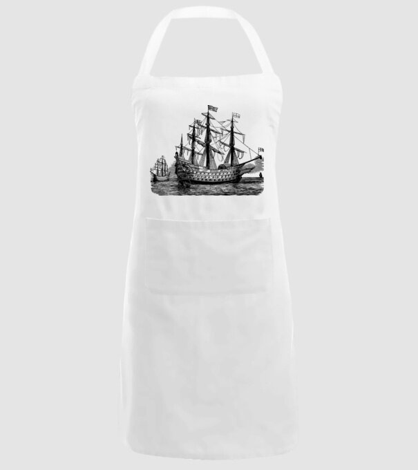 Vapoare model alb pe tricou
