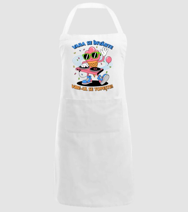 Vara se învârte model alb pe tricou