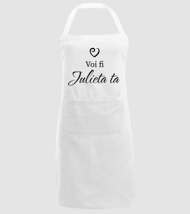 Voi fi Julieta ta model alb pe tricou