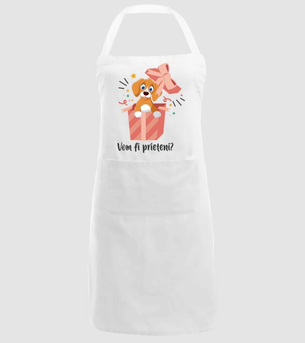 Vom fi prieteni? model alb pe tricou