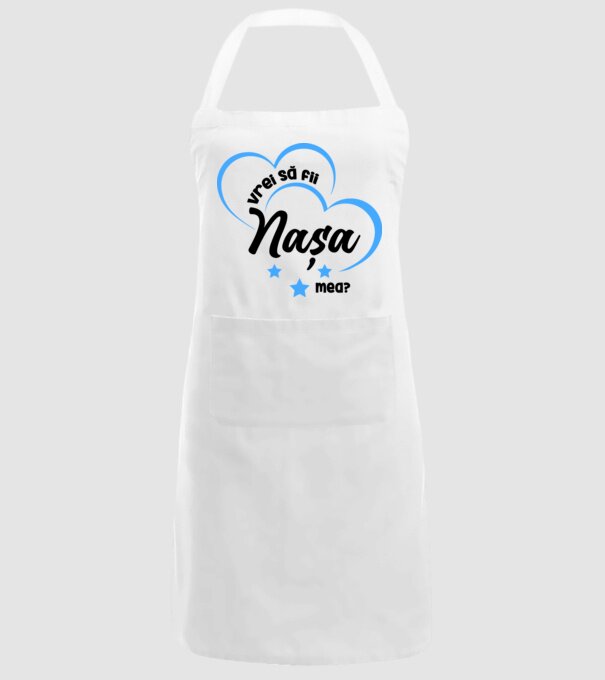 Vrei să fii nașa mea? model alb pe tricou