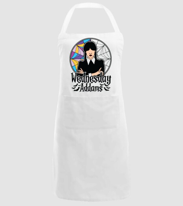 Wednesday Window colorful model alb pe tricou