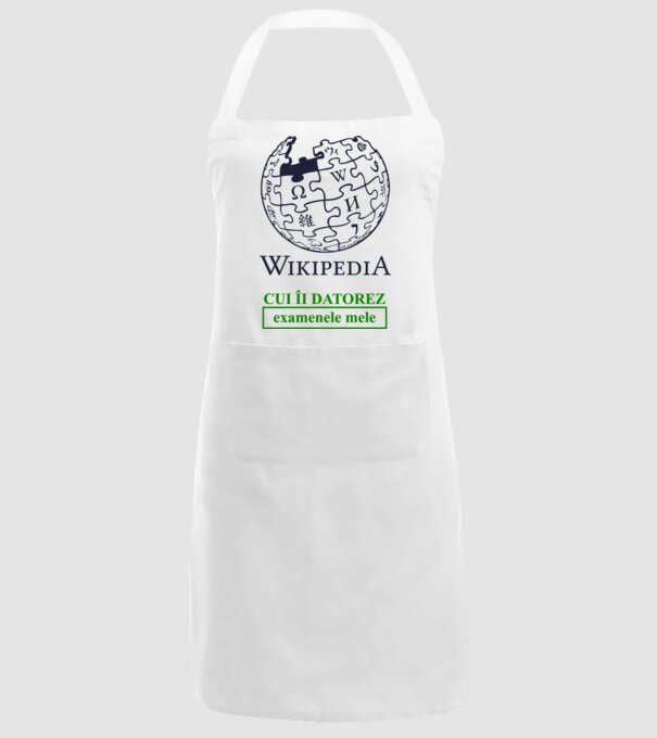 Wikipedia: cui îi datorez examenele mele model alb pe tricou