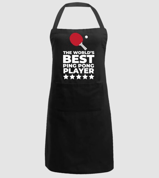 Cel mai bun jucător ping-pong engleză model negru pe tricou