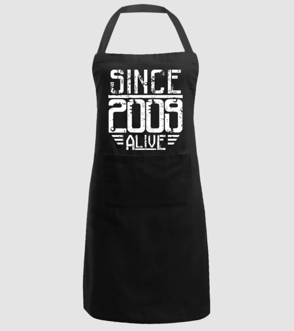 Alive since 2009 model negru pe tricou