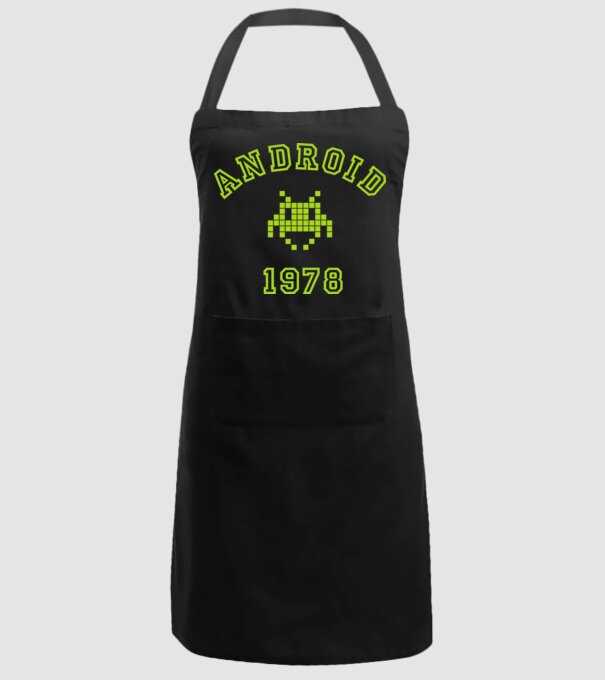 android model negru pe tricou