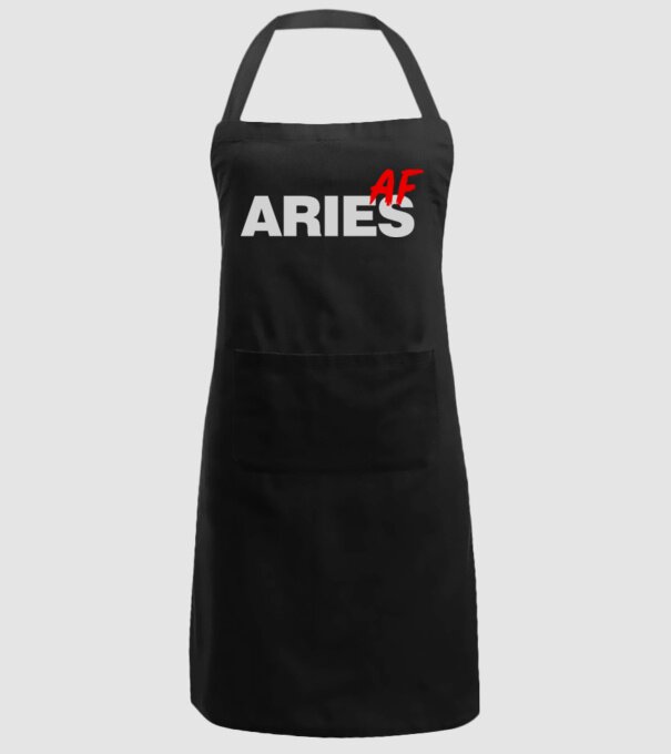 ARIES as fuck model negru pe tricou