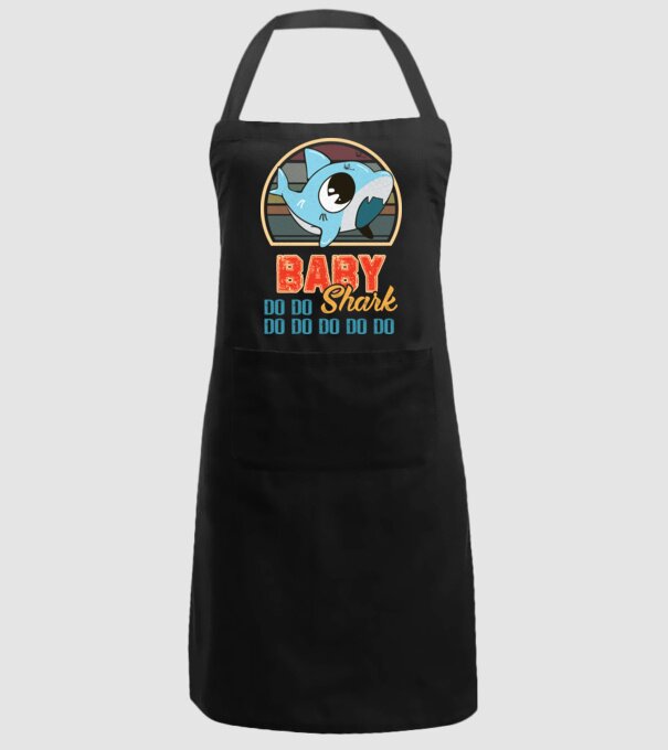 BabyBOY shark model negru pe tricou