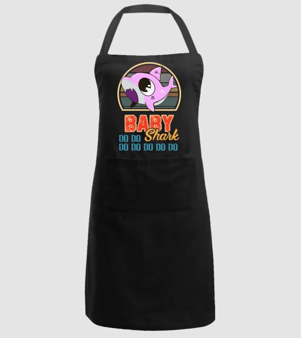 BabyGIRL shark model negru pe tricou