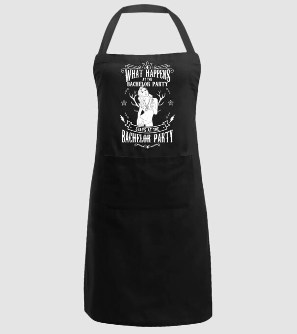 Bachelor party model negru pe tricou