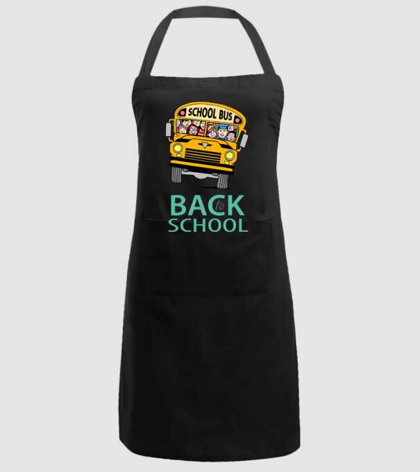 Back to school bus model negru pe tricou