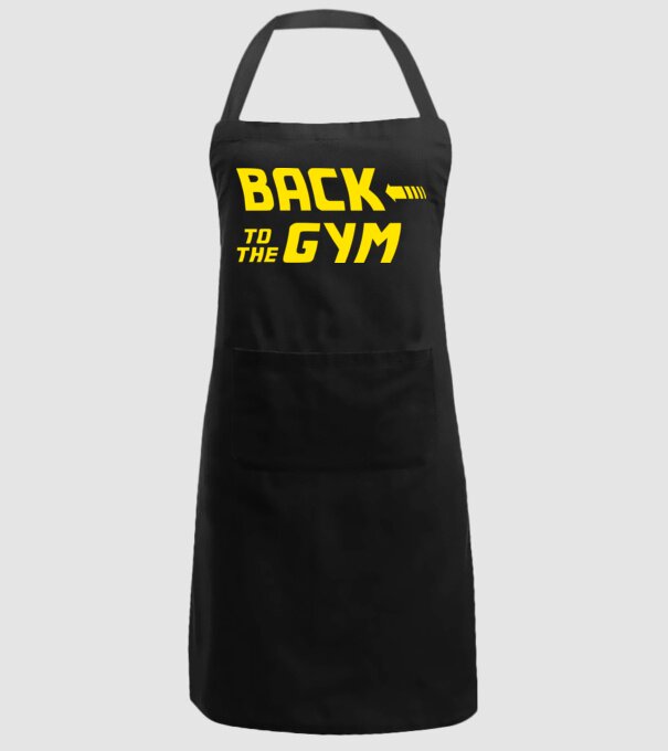Back to the gym model negru pe tricou