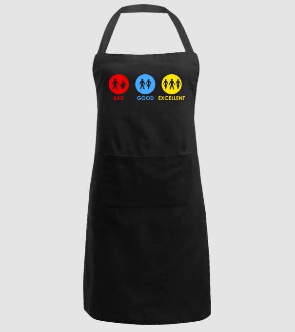 Bad, Good, Excellent model negru pe tricou