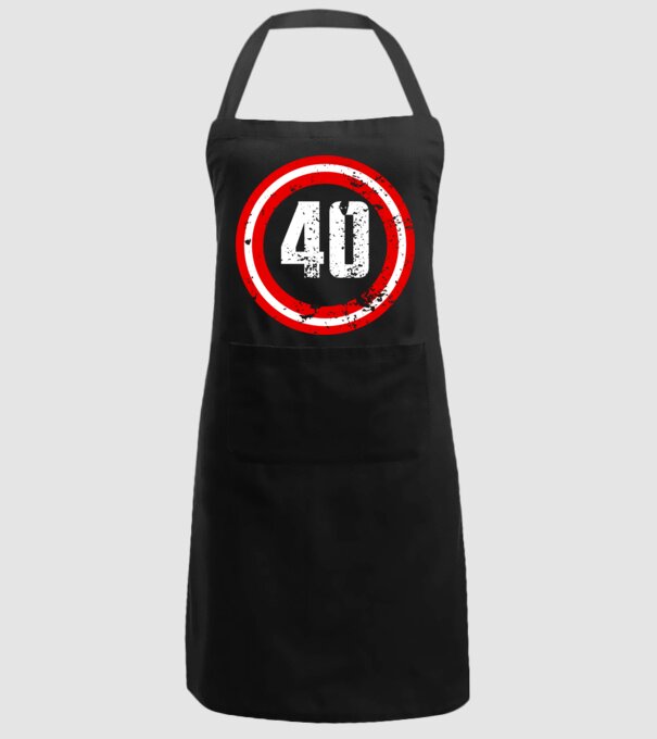 Birthday captain 40 Years old model negru pe tricou