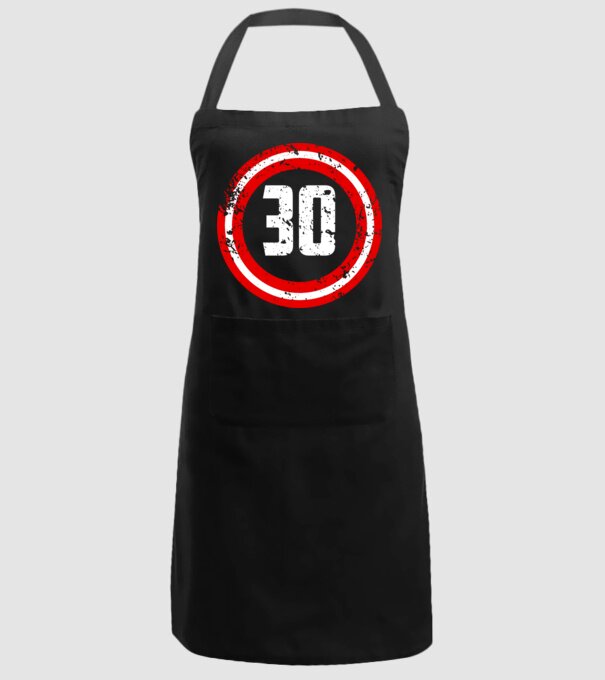 Birthday captain 30 Years old model negru pe tricou