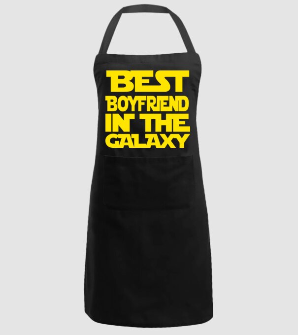 best boyfriend in the galaxy model negru pe tricou