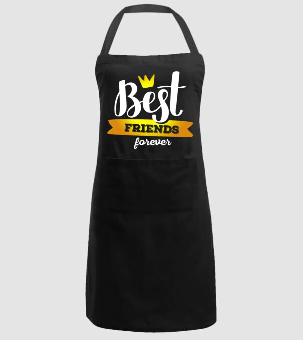 Best friends forever model negru pe tricou