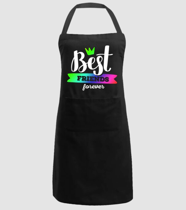 Best friends forever model negru pe tricou