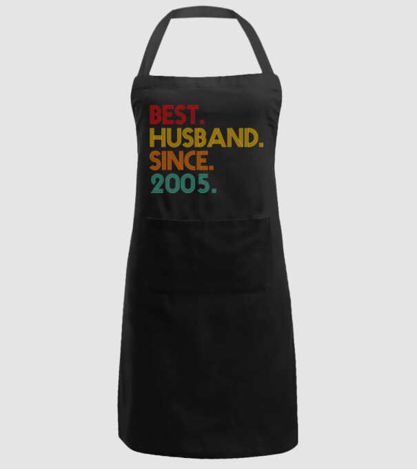 best husband since 2005 retro model negru pe tricou