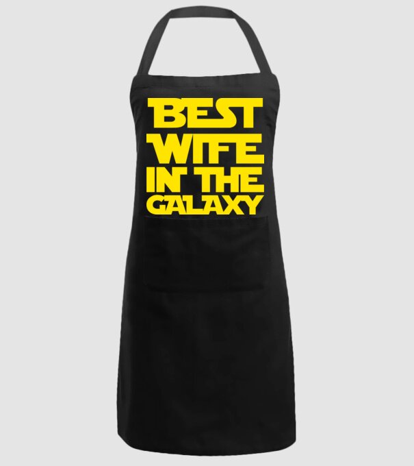 best wife in the galaxy model negru pe tricou